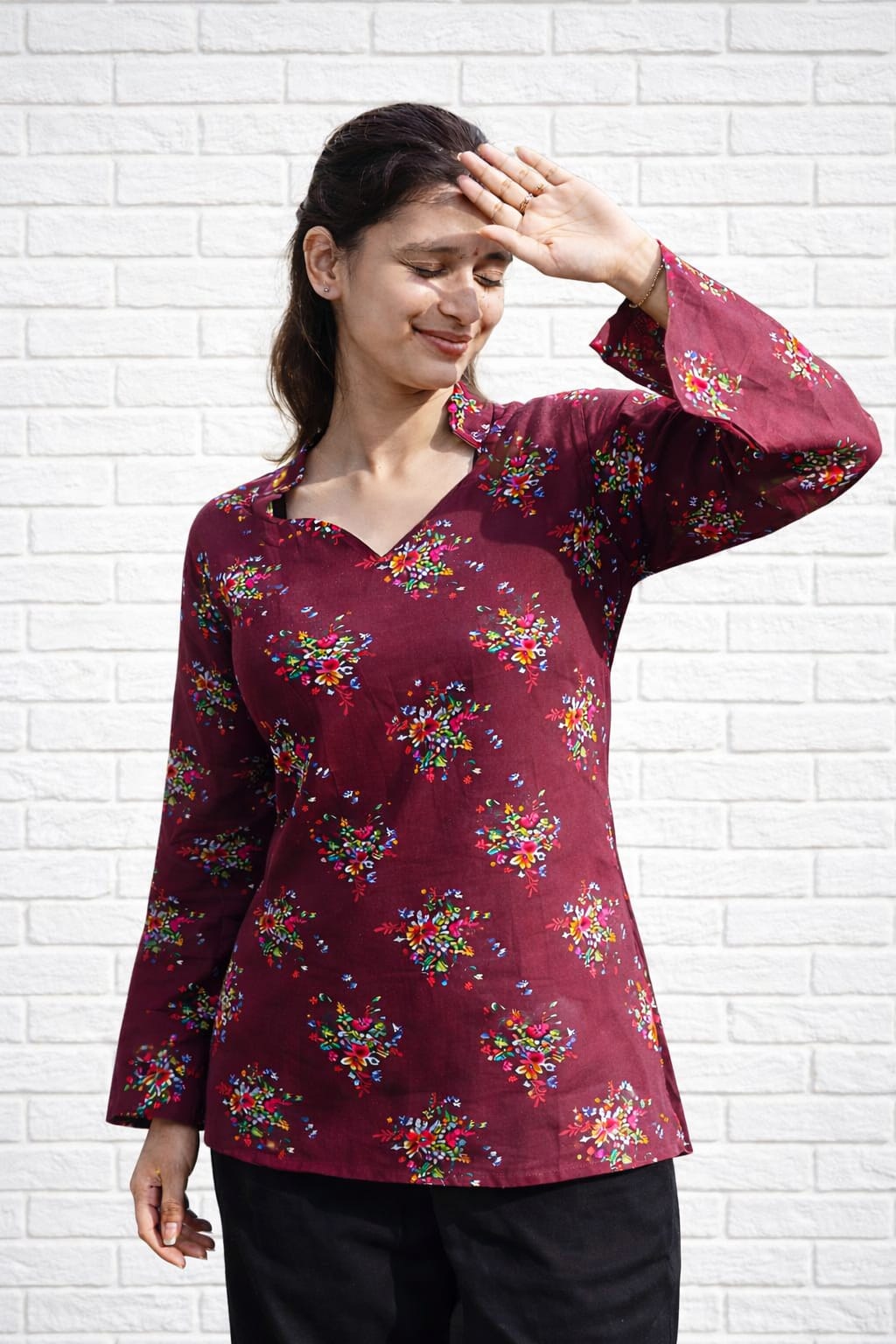 Cotton Short Kurti Top for Women – Comfortable Everyday Wear
