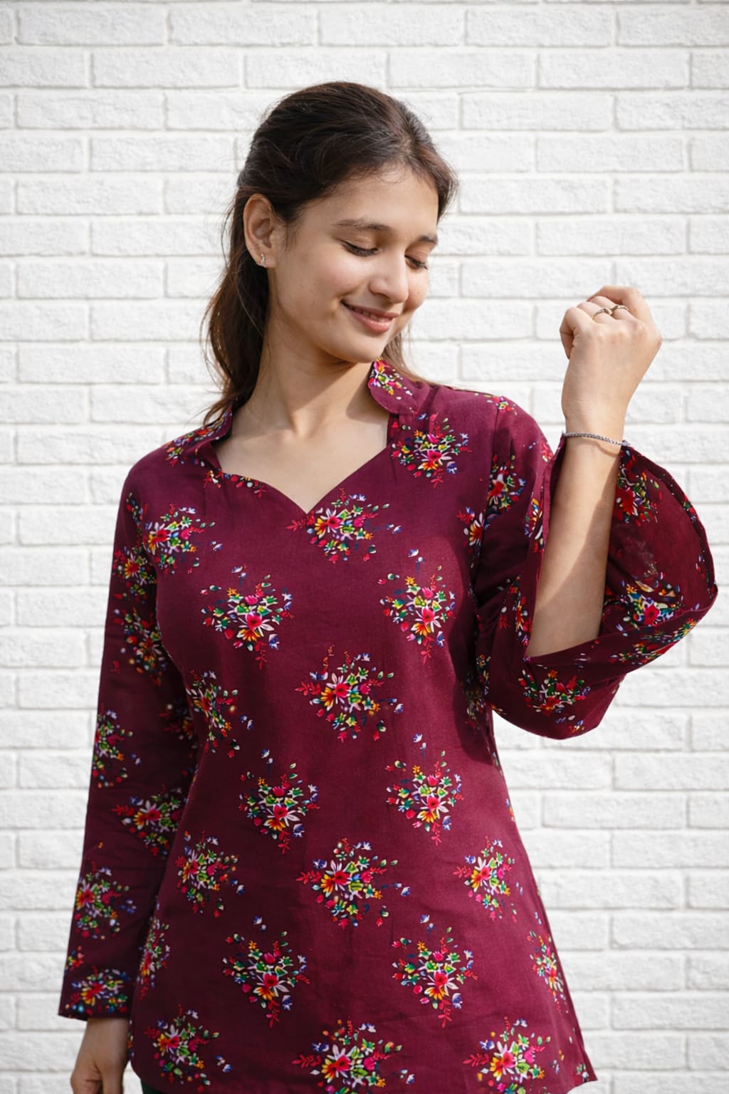 Cotton Short Kurti Top for Women – Comfortable Everyday Wear